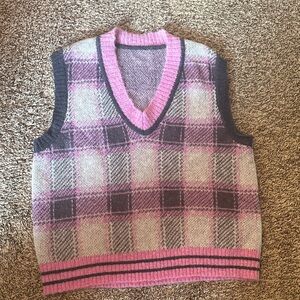 Plaid Sweater Vest